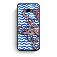 Thumbnail for Samsung J4 Plus Chevron Devilfish θήκη από τη Smartfits με σχέδιο στο πίσω μέρος και μαύρο περίβλημα | Smartphone case with colorful back and black bezels by Smartfits