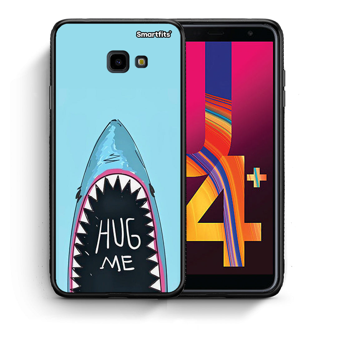 Θήκη Samsung J4 Plus Hug Me από τη Smartfits με σχέδιο στο πίσω μέρος και μαύρο περίβλημα | Samsung J4 Plus Hug Me case with colorful back and black bezels