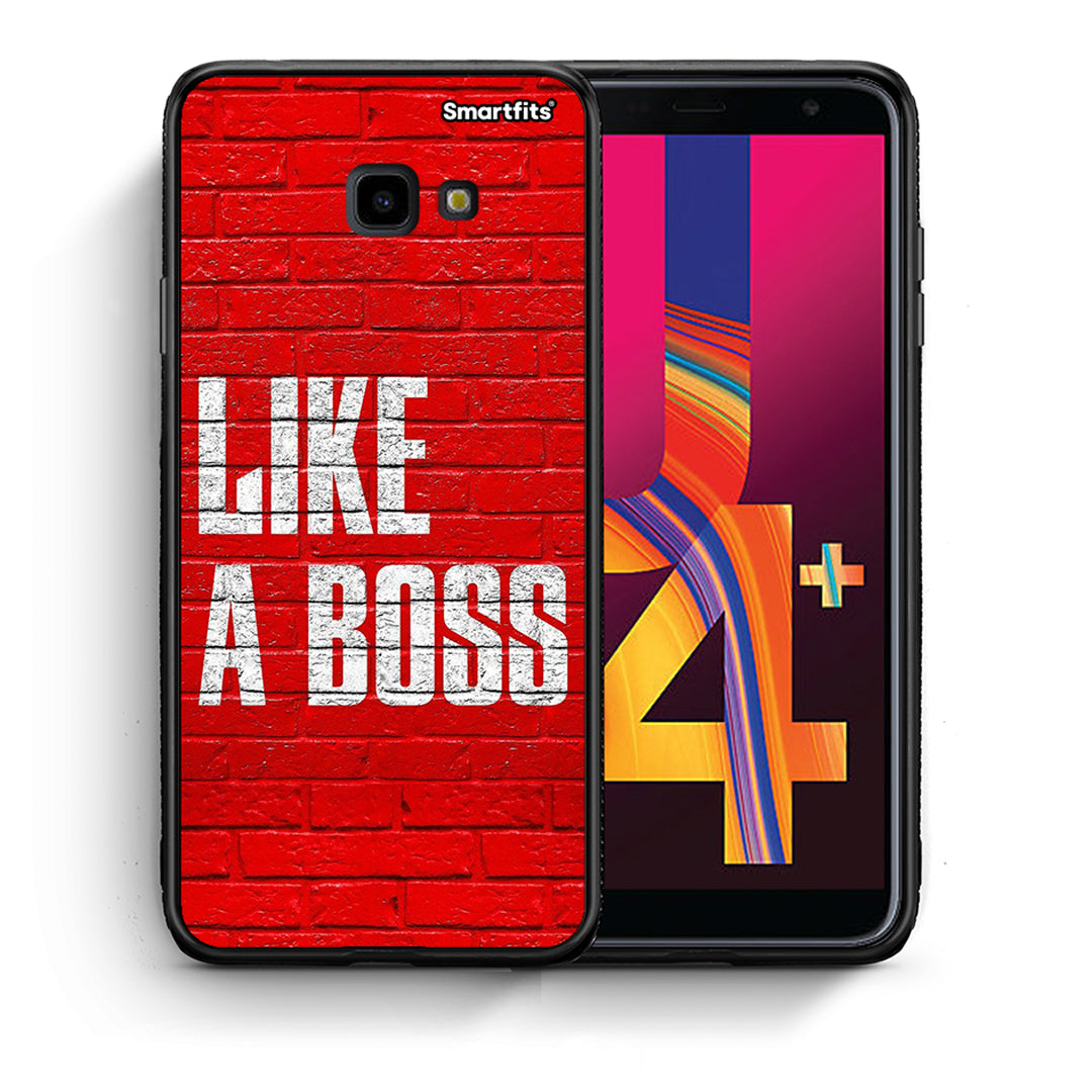 Θήκη Samsung J4 Plus Like A Boss από τη Smartfits με σχέδιο στο πίσω μέρος και μαύρο περίβλημα | Samsung J4 Plus Like A Boss case with colorful back and black bezels