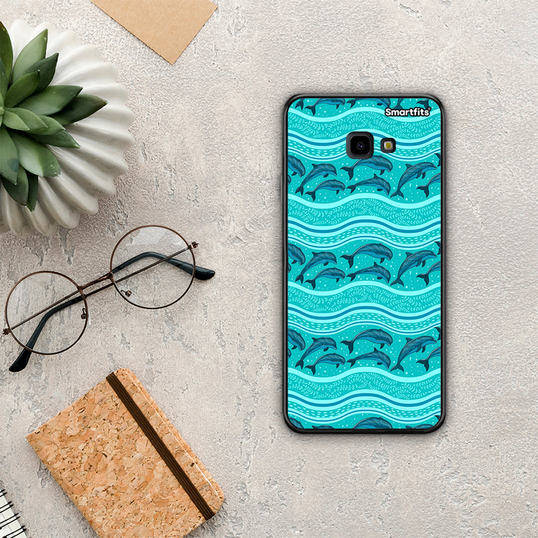 Swimming Dolphins - Samsung Galaxy J4+ case