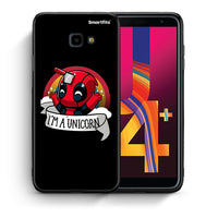 Thumbnail for Θήκη Samsung J4 Plus Unicorn Deadpool από τη Smartfits με σχέδιο στο πίσω μέρος και μαύρο περίβλημα | Samsung J4 Plus Unicorn Deadpool case with colorful back and black bezels