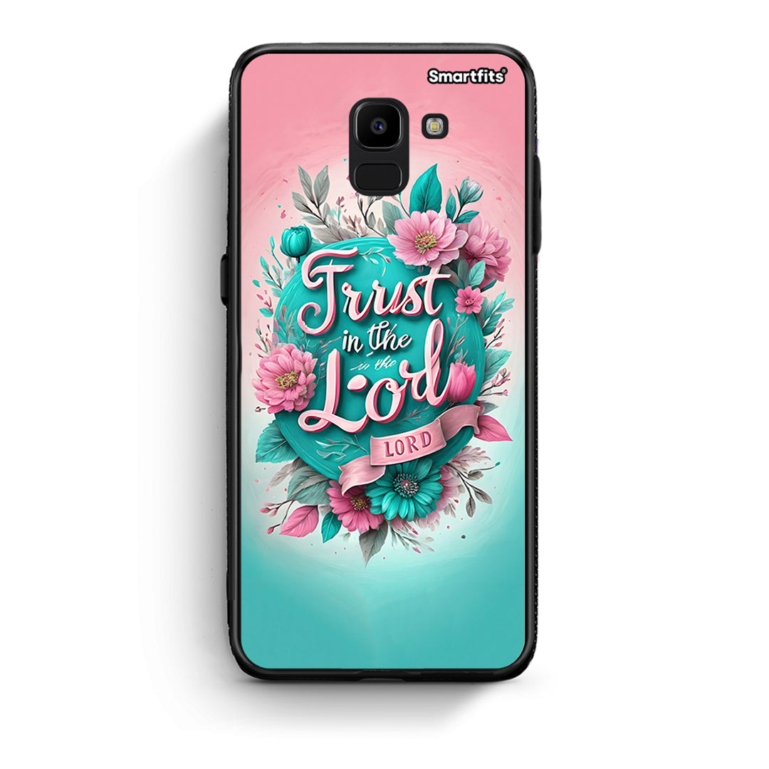 samsung J6 Lord Trust θήκη από τη Smartfits με σχέδιο στο πίσω μέρος και μαύρο περίβλημα | Smartphone case with colorful back and black bezels by Smartfits