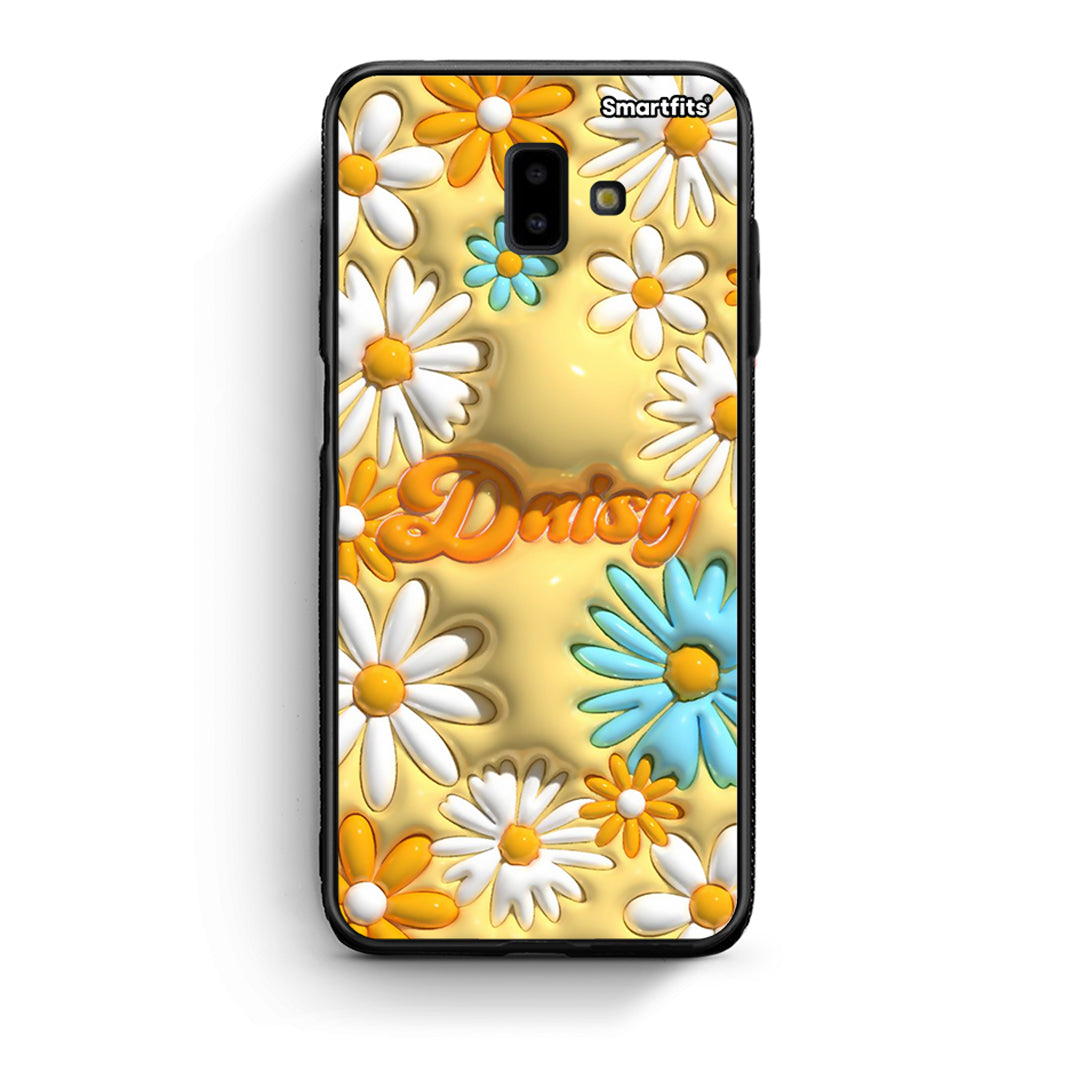 samsung J6+ Bubble Daisies θήκη από τη Smartfits με σχέδιο στο πίσω μέρος και μαύρο περίβλημα | Smartphone case with colorful back and black bezels by Smartfits