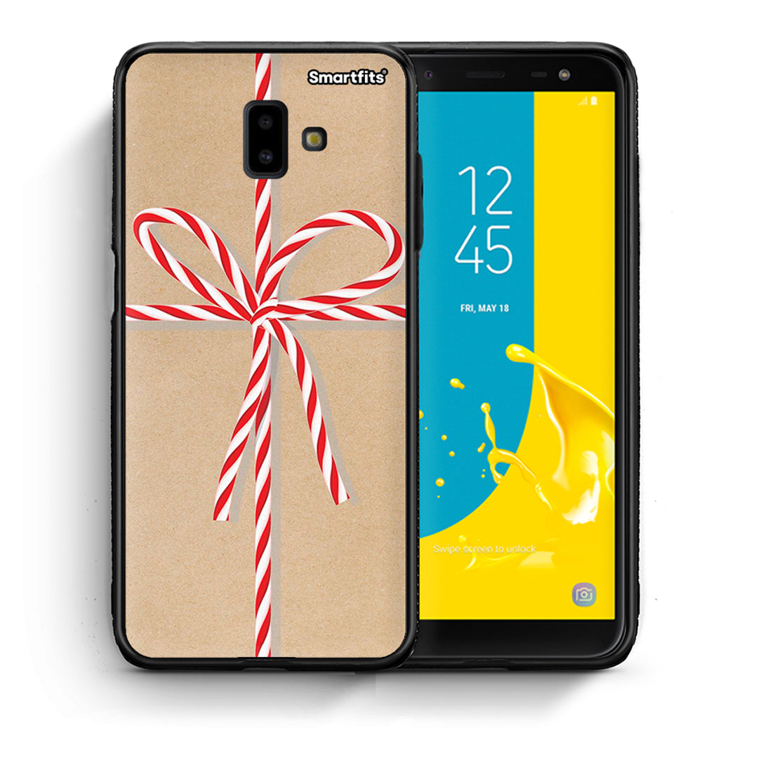 Θήκη Samsung J6+ Christmas Gift από τη Smartfits με σχέδιο στο πίσω μέρος και μαύρο περίβλημα | Samsung J6+ Christmas Gift case with colorful back and black bezels