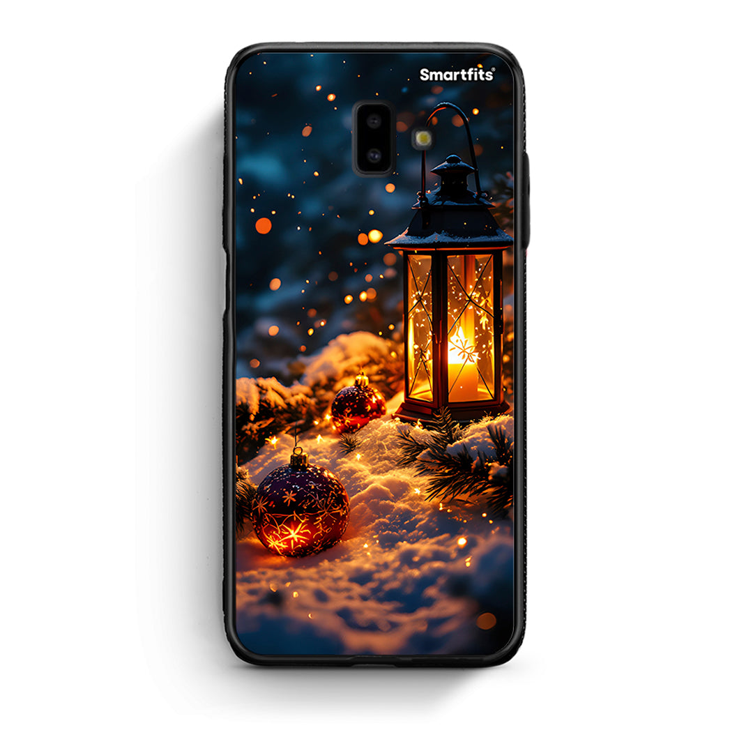 samsung J6+ Christmas Ornaments θήκη από τη Smartfits με σχέδιο στο πίσω μέρος και μαύρο περίβλημα | Smartphone case with colorful back and black bezels by Smartfits