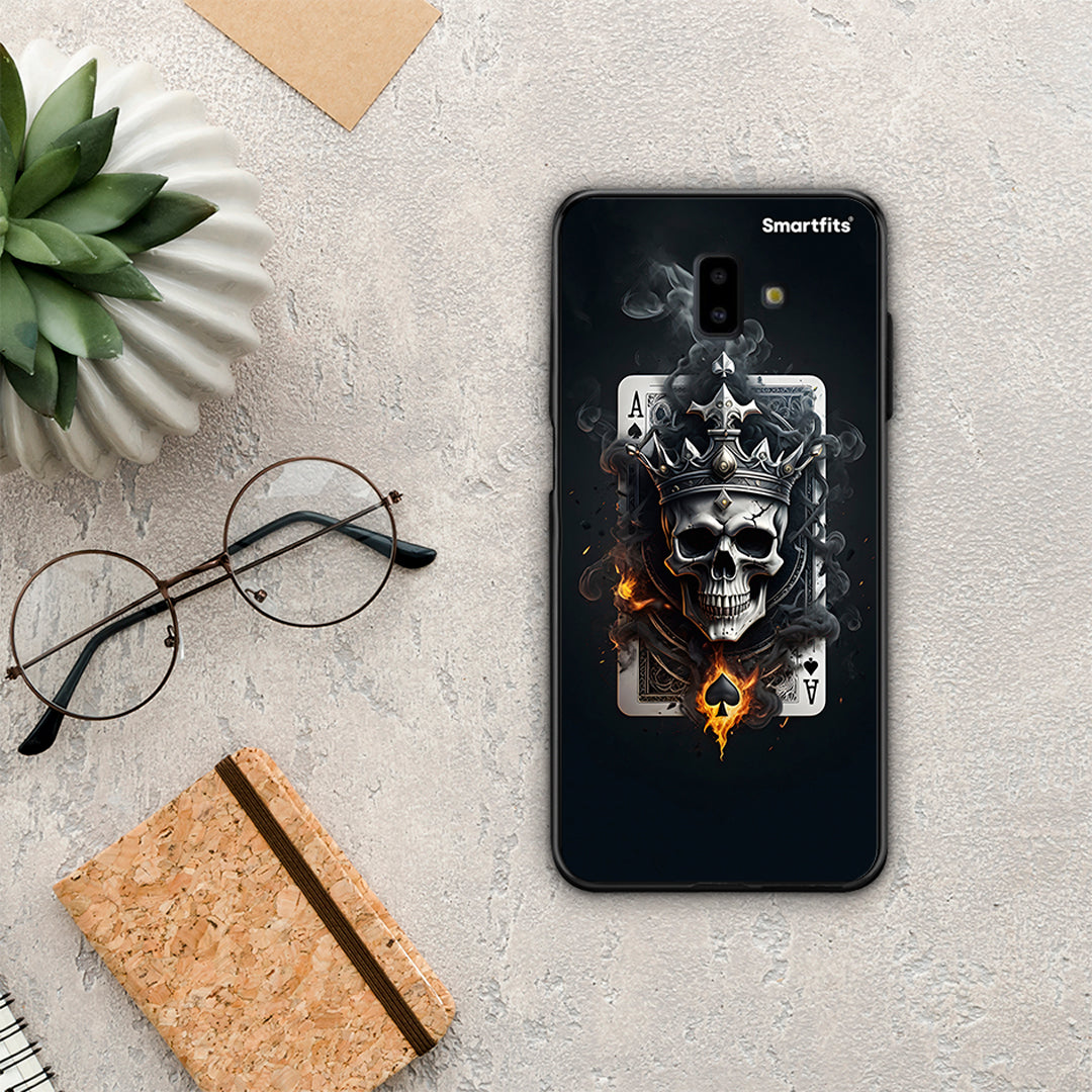 Skull King Ace - Samsung Galaxy J6+ θήκη