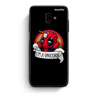 Thumbnail for samsung J6+ Unicorn Deadpool θήκη από τη Smartfits με σχέδιο στο πίσω μέρος και μαύρο περίβλημα | Smartphone case with colorful back and black bezels by Smartfits