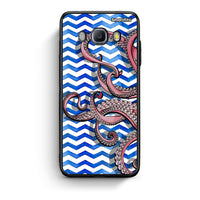 Thumbnail for Samsung J7 2016 Chevron Devilfish θήκη από τη Smartfits με σχέδιο στο πίσω μέρος και μαύρο περίβλημα | Smartphone case with colorful back and black bezels by Smartfits