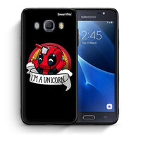 Thumbnail for Θήκη Samsung J7 2016 Unicorn Deadpool από τη Smartfits με σχέδιο στο πίσω μέρος και μαύρο περίβλημα | Samsung J7 2016 Unicorn Deadpool case with colorful back and black bezels