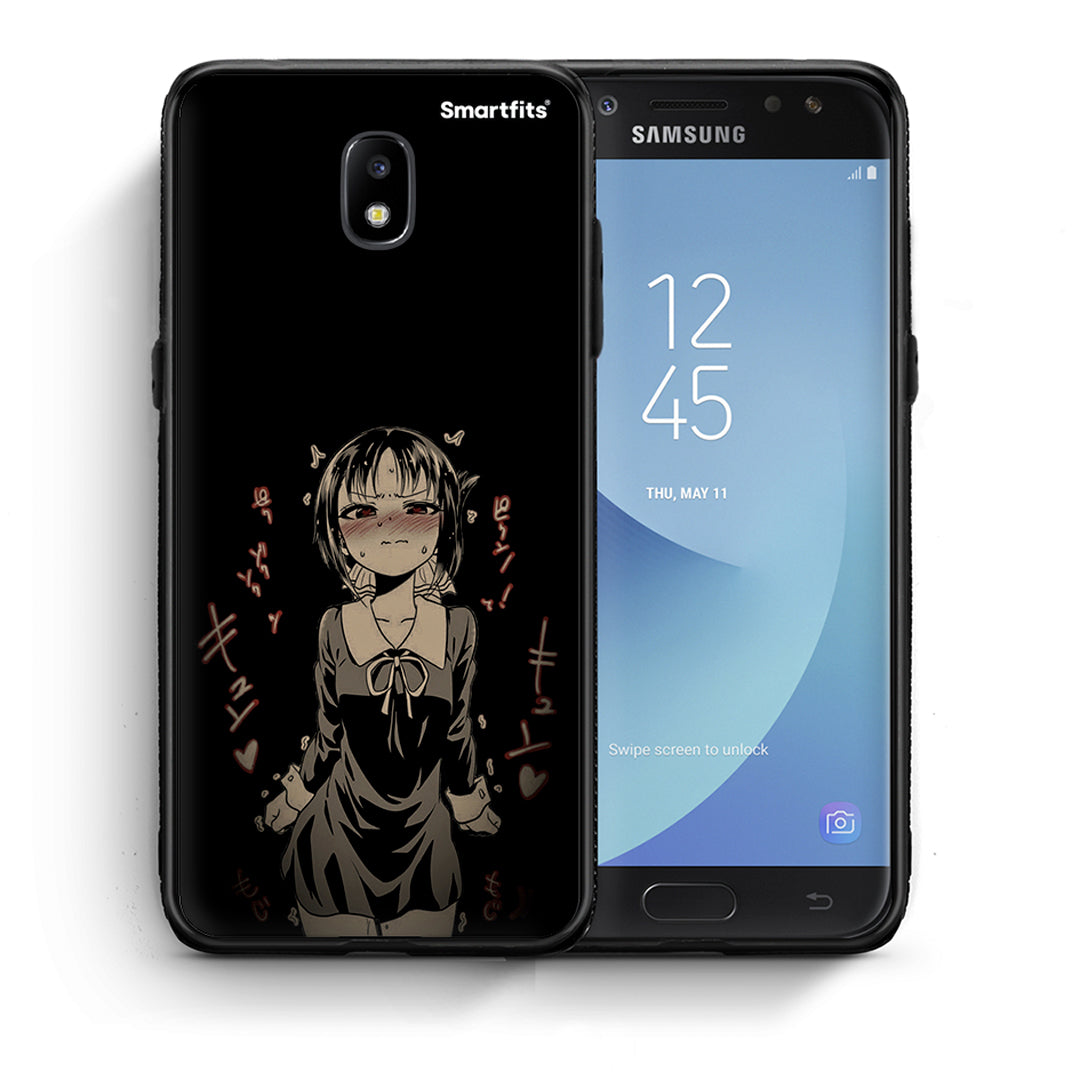 Θήκη Samsung J7 2017 Anime Girl από τη Smartfits με σχέδιο στο πίσω μέρος και μαύρο περίβλημα | Samsung J7 2017 Anime Girl case with colorful back and black bezels