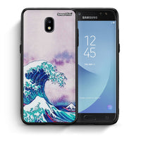 Thumbnail for Θήκη Samsung J5 2017 Blue Waves από τη Smartfits με σχέδιο στο πίσω μέρος και μαύρο περίβλημα | Samsung J5 2017 Blue Waves case with colorful back and black bezels