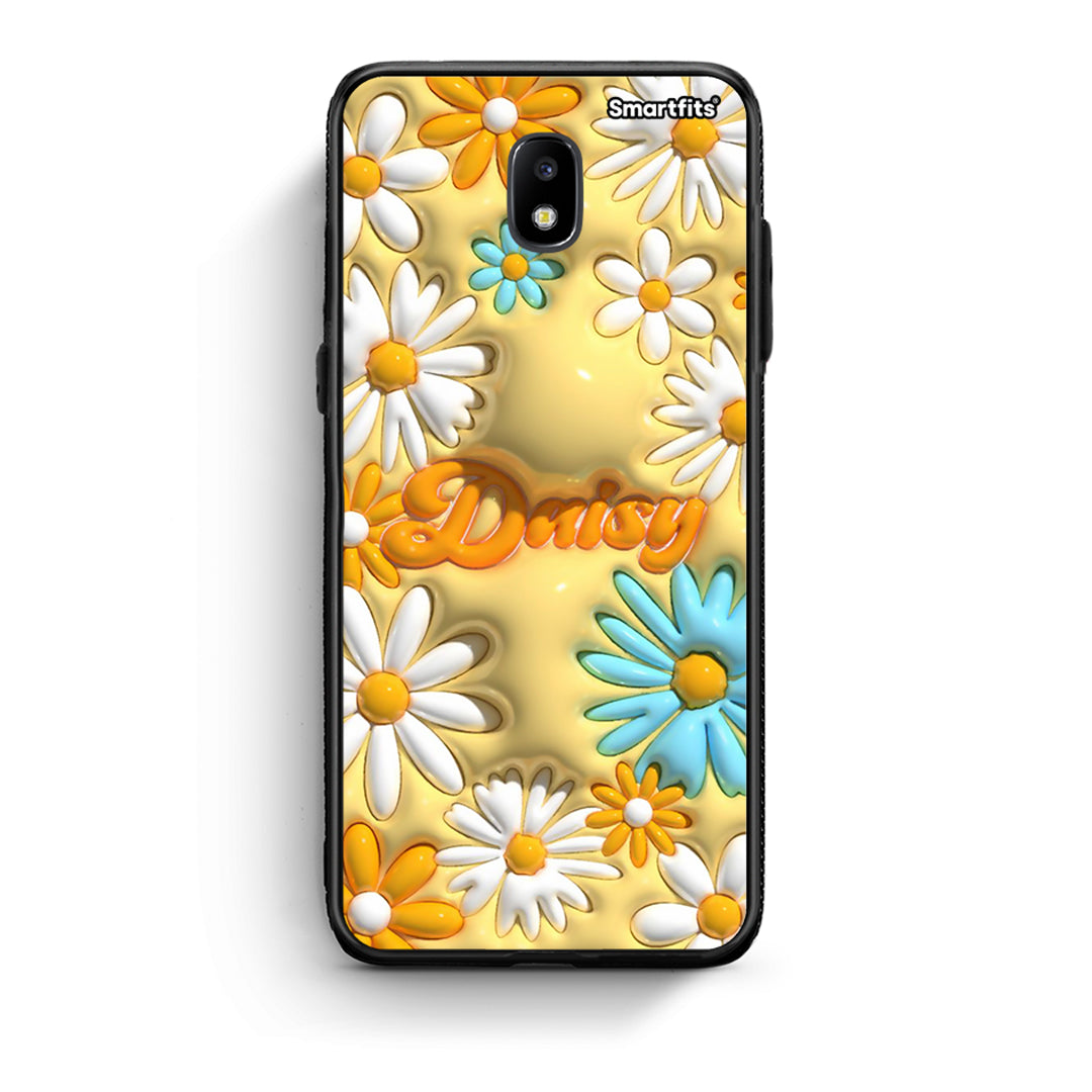 Samsung J7 2017 Bubble Daisies θήκη από τη Smartfits με σχέδιο στο πίσω μέρος και μαύρο περίβλημα | Smartphone case with colorful back and black bezels by Smartfits