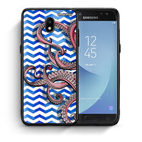 Thumbnail for Θήκη Samsung J5 2017 Chevron Devilfish από τη Smartfits με σχέδιο στο πίσω μέρος και μαύρο περίβλημα | Samsung J5 2017 Chevron Devilfish case with colorful back and black bezels