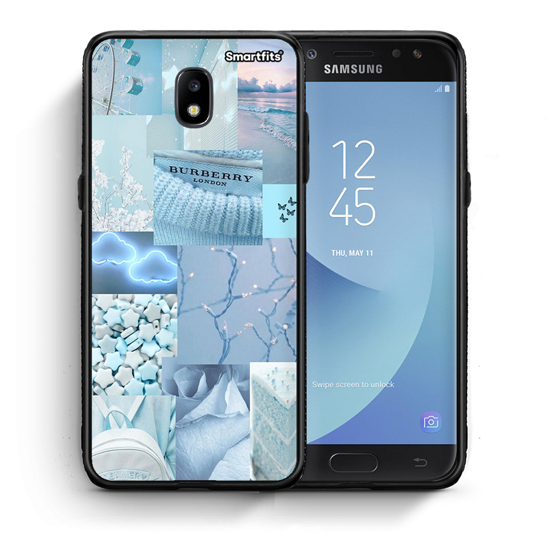 Θήκη Samsung J7 2017 Ciel Aesthetic Collage από τη Smartfits με σχέδιο στο πίσω μέρος και μαύρο περίβλημα | Samsung J7 2017 Ciel Aesthetic Collage case with colorful back and black bezels