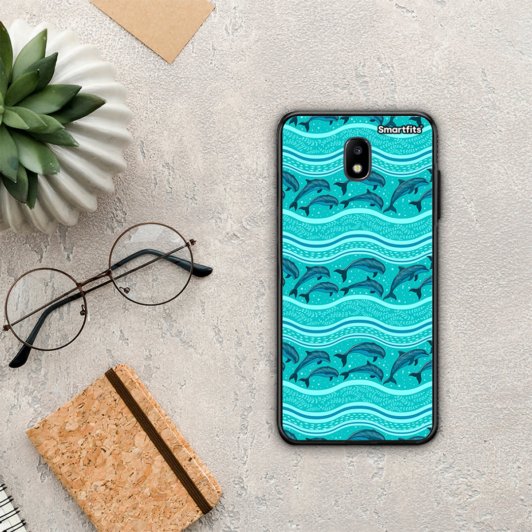 Swimming Dolphins - Samsung Galaxy J7 2017 case