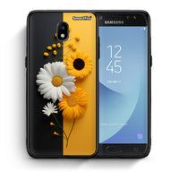 Thumbnail for Θήκη Samsung J5 2017 Yellow Daisies από τη Smartfits με σχέδιο στο πίσω μέρος και μαύρο περίβλημα | Samsung J5 2017 Yellow Daisies case with colorful back and black bezels