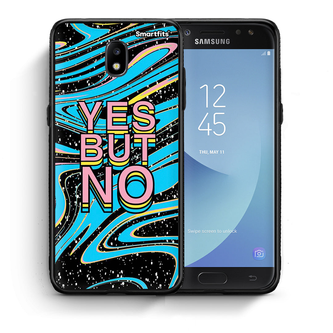 Θήκη Samsung J5 2017 Yes But No από τη Smartfits με σχέδιο στο πίσω μέρος και μαύρο περίβλημα | Samsung J5 2017 Yes But No case with colorful back and black bezels