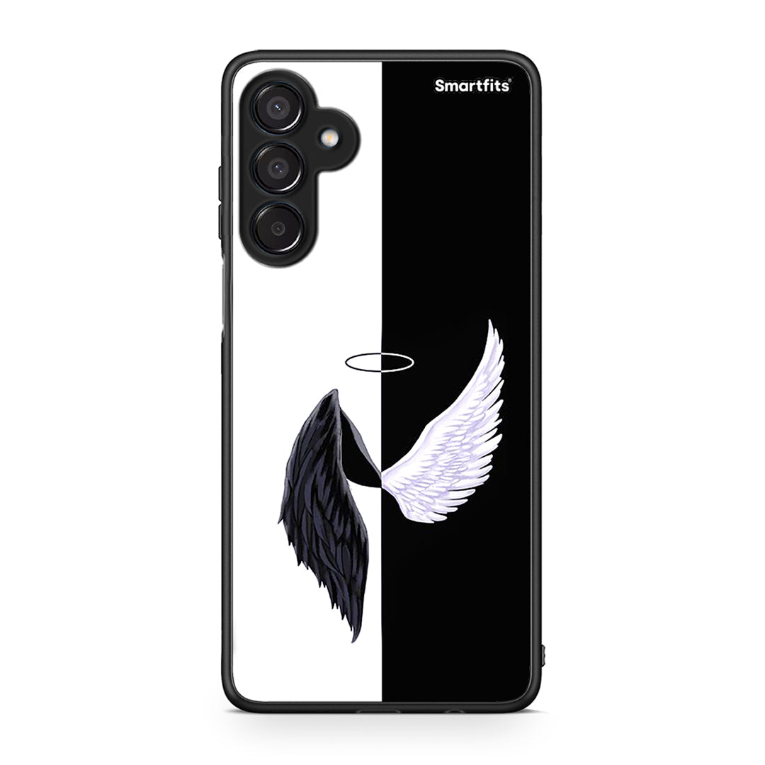 Samsung Galaxy M15 Angels Demons θήκη από τη Smartfits με σχέδιο στο πίσω μέρος και μαύρο περίβλημα | Smartphone case with colorful back and black bezels by Smartfits