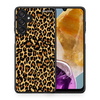 Thumbnail for Θήκη Samsung Galaxy M15 Leopard Animal από τη Smartfits με σχέδιο στο πίσω μέρος και μαύρο περίβλημα | Samsung Galaxy M15 Leopard Animal case with colorful back and black bezels