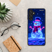 Thumbnail for Christmas Neon Snowman - Samsung Galaxy M15 θήκη