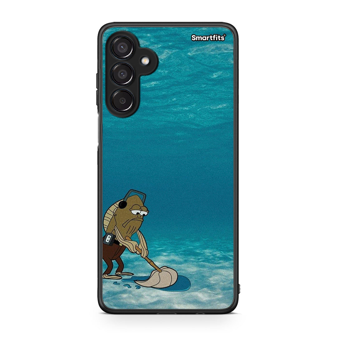 Samsung Galaxy M15 Clean The Ocean Θήκη από τη Smartfits με σχέδιο στο πίσω μέρος και μαύρο περίβλημα | Smartphone case with colorful back and black bezels by Smartfits