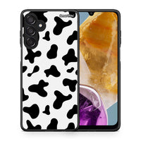 Thumbnail for Θήκη Samsung Galaxy M15 Cow Print από τη Smartfits με σχέδιο στο πίσω μέρος και μαύρο περίβλημα | Samsung Galaxy M15 Cow Print case with colorful back and black bezels