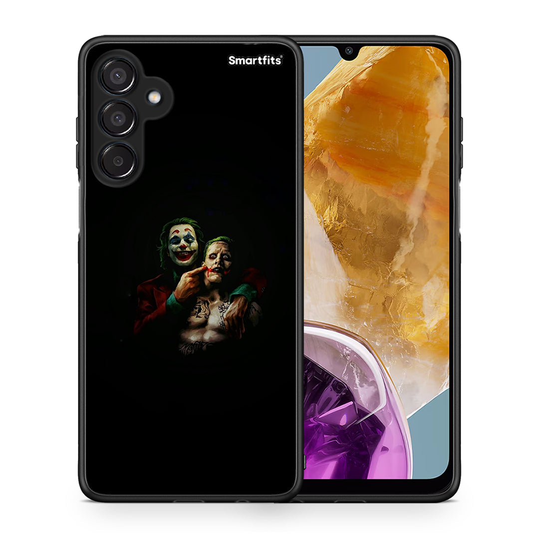 Θήκη Samsung Galaxy M15 Clown Hero από τη Smartfits με σχέδιο στο πίσω μέρος και μαύρο περίβλημα | Samsung Galaxy M15 Clown Hero case with colorful back and black bezels