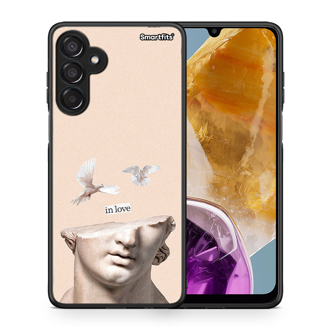 Θήκη Samsung Galaxy M15 In Love από τη Smartfits με σχέδιο στο πίσω μέρος και μαύρο περίβλημα | Samsung Galaxy M15 In Love case with colorful back and black bezels