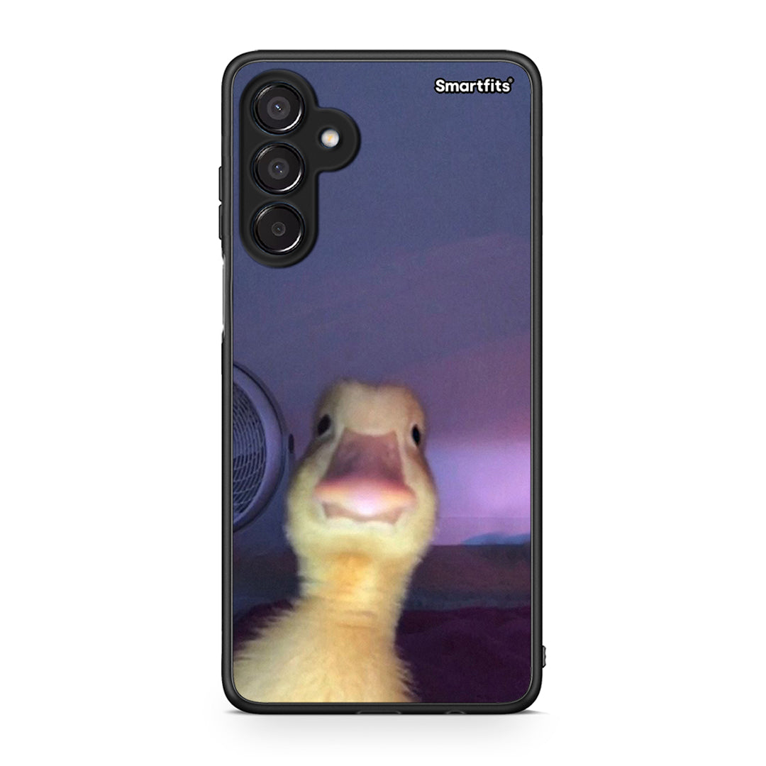 Samsung Galaxy M15 Meme Duck θήκη από τη Smartfits με σχέδιο στο πίσω μέρος και μαύρο περίβλημα | Smartphone case with colorful back and black bezels by Smartfits