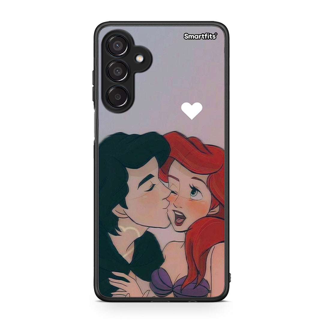 Samsung Galaxy M15 Mermaid Love Θήκη Αγίου Βαλεντίνου από τη Smartfits με σχέδιο στο πίσω μέρος και μαύρο περίβλημα | Smartphone case with colorful back and black bezels by Smartfits