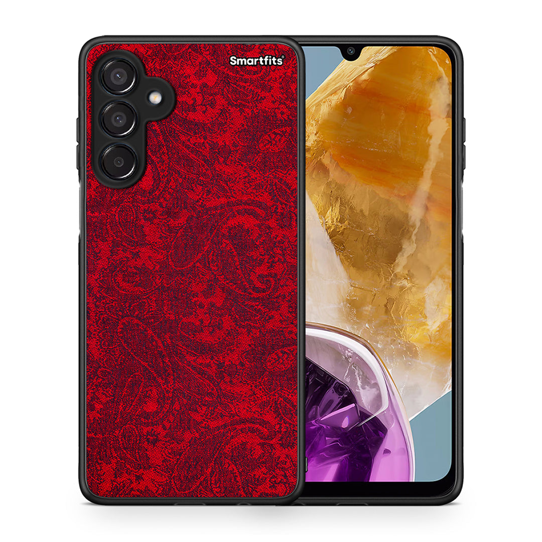 Θήκη Samsung Galaxy M15 Paisley Cashmere από τη Smartfits με σχέδιο στο πίσω μέρος και μαύρο περίβλημα | Samsung Galaxy M15 Paisley Cashmere case with colorful back and black bezels