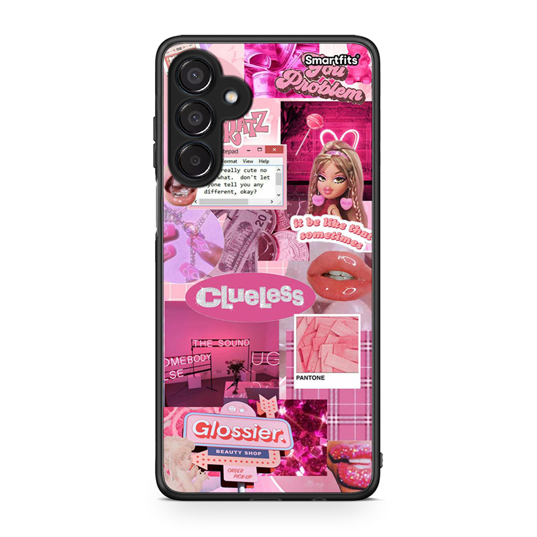 Samsung Galaxy M15 Pink Love Θήκη Αγίου Βαλεντίνου από τη Smartfits με σχέδιο στο πίσω μέρος και μαύρο περίβλημα | Smartphone case with colorful back and black bezels by Smartfits