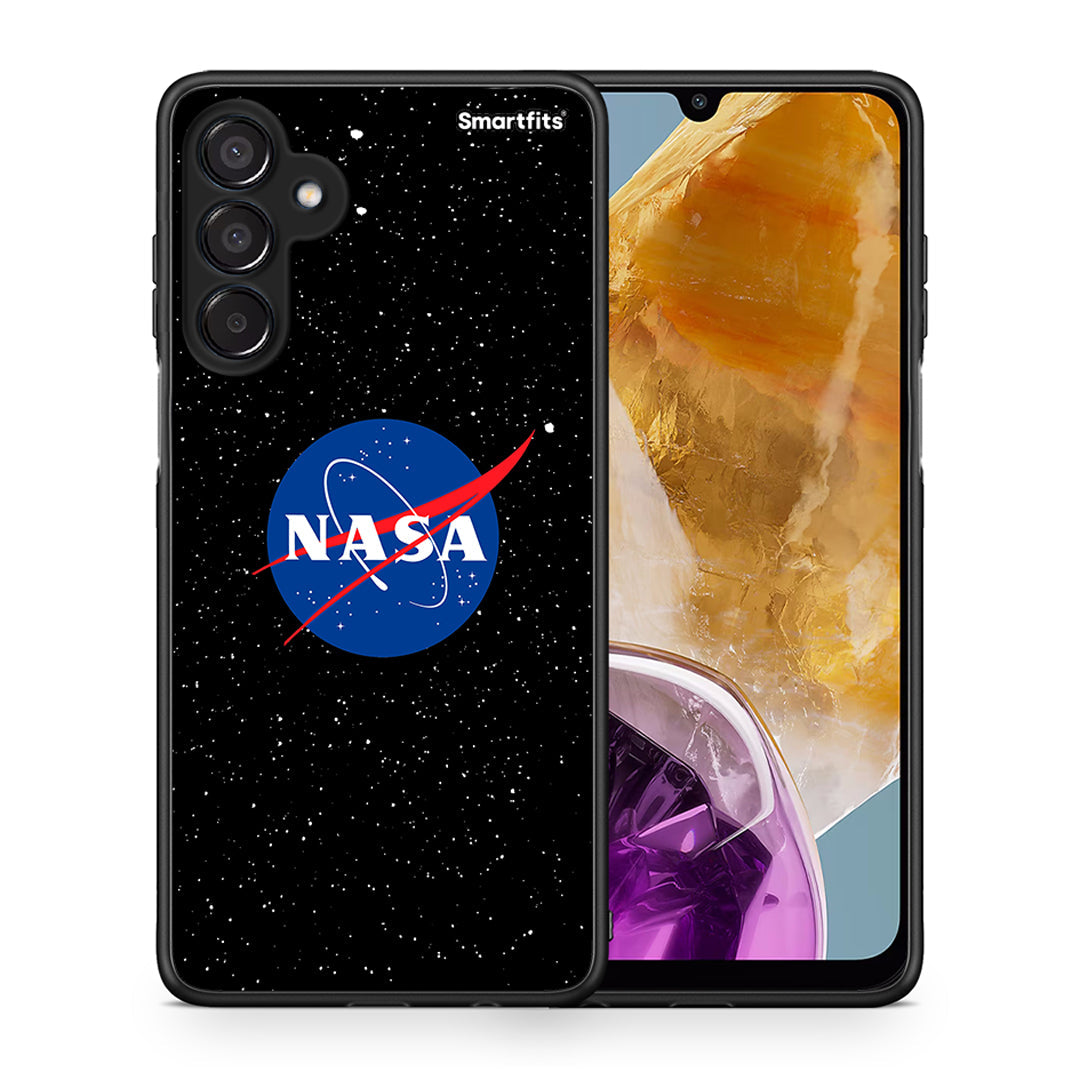 Θήκη Samsung Galaxy M15 NASA PopArt από τη Smartfits με σχέδιο στο πίσω μέρος και μαύρο περίβλημα | Samsung Galaxy M15 NASA PopArt case with colorful back and black bezels