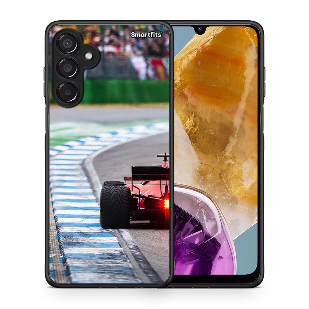 Θήκη Samsung Galaxy M15 Racing Vibes από τη Smartfits με σχέδιο στο πίσω μέρος και μαύρο περίβλημα | Samsung Galaxy M15 Racing Vibes case with colorful back and black bezels