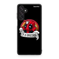 Thumbnail for Samsung Galaxy M15 Unicorn Deadpool θήκη από τη Smartfits με σχέδιο στο πίσω μέρος και μαύρο περίβλημα | Smartphone case with colorful back and black bezels by Smartfits