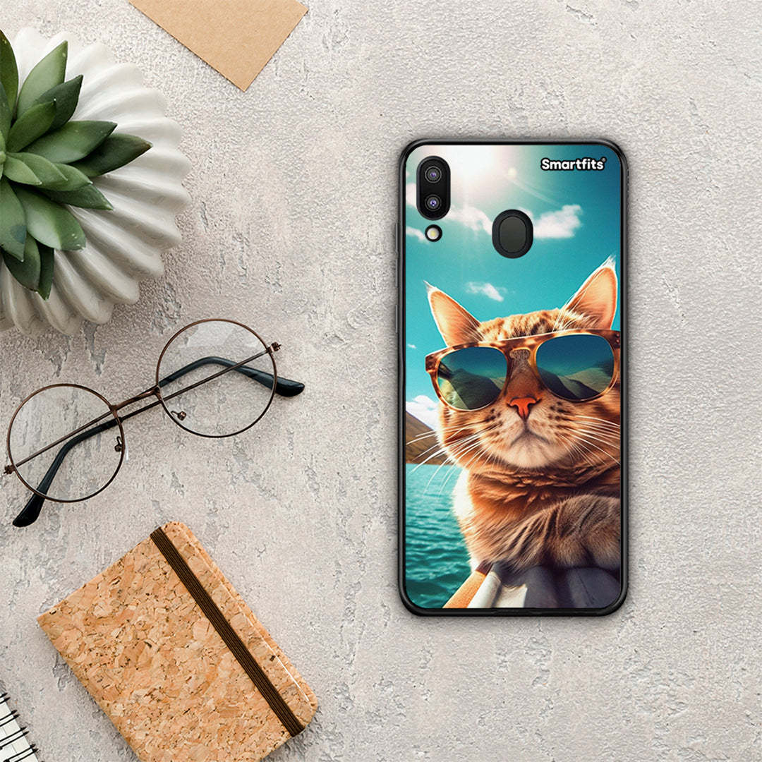 Summer Cat - Samsung Galaxy M20 case