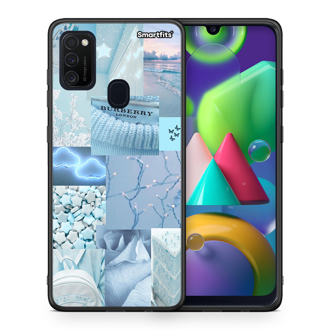 Θήκη Samsung M21/M31 Ciel Aesthetic Collage από τη Smartfits με σχέδιο στο πίσω μέρος και μαύρο περίβλημα | Samsung M21/M31 Ciel Aesthetic Collage case with colorful back and black bezels