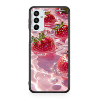 Thumbnail for Samsung M23 Juicy Strawberries θήκη από τη Smartfits με σχέδιο στο πίσω μέρος και μαύρο περίβλημα | Smartphone case with colorful back and black bezels by Smartfits