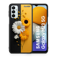 Thumbnail for Θήκη Samsung M23 Yellow Daisies από τη Smartfits με σχέδιο στο πίσω μέρος και μαύρο περίβλημα | Samsung M23 Yellow Daisies case with colorful back and black bezels