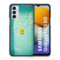 Thumbnail for Θήκη Samsung M23 Yellow Duck από τη Smartfits με σχέδιο στο πίσω μέρος και μαύρο περίβλημα | Samsung M23 Yellow Duck case with colorful back and black bezels