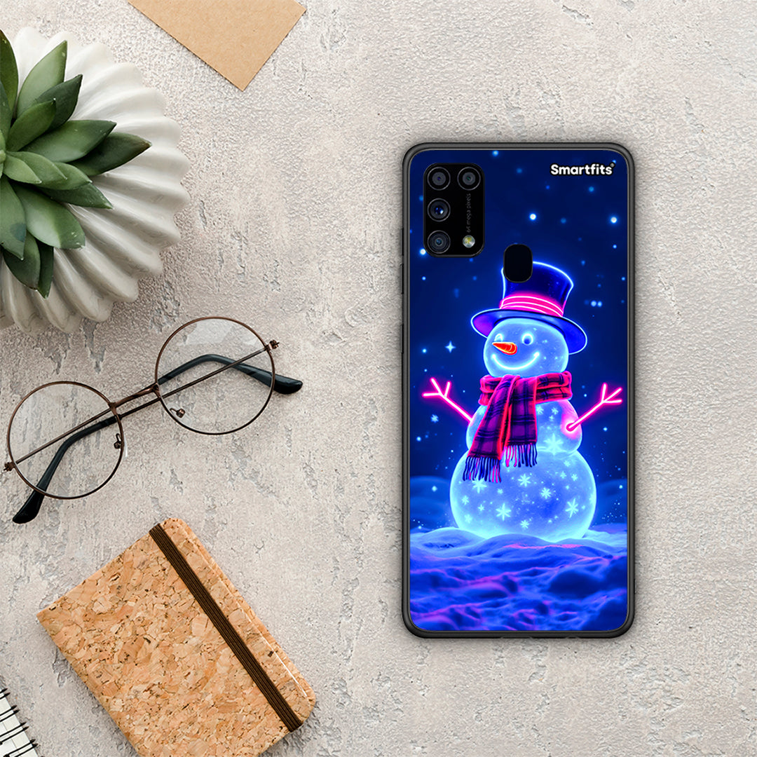 Christmas Neon Snowman - Samsung Galaxy M31 θήκη