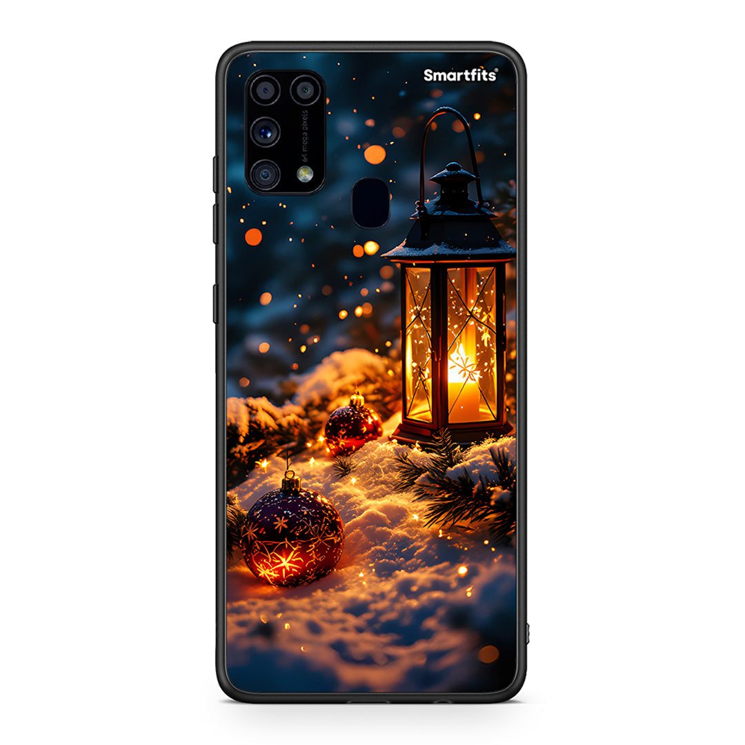 Samsung M31 Christmas Ornaments θήκη από τη Smartfits με σχέδιο στο πίσω μέρος και μαύρο περίβλημα | Smartphone case with colorful back and black bezels by Smartfits