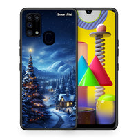 Thumbnail for Θήκη Samsung M31 Christmas Scenery από τη Smartfits με σχέδιο στο πίσω μέρος και μαύρο περίβλημα | Samsung M31 Christmas Scenery case with colorful back and black bezels