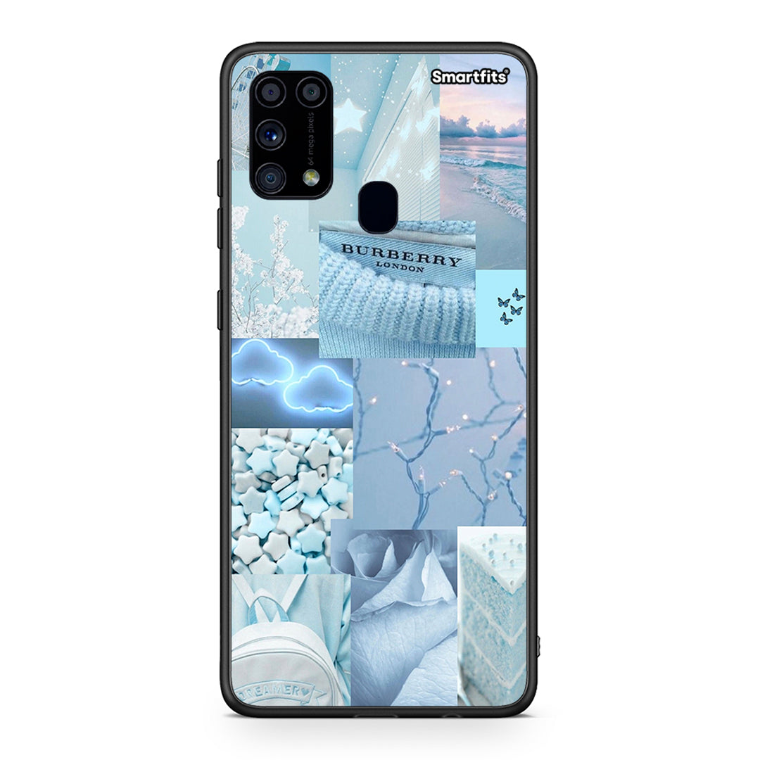 Samsung M31 Ciel Aesthetic Collage θήκη από τη Smartfits με σχέδιο στο πίσω μέρος και μαύρο περίβλημα | Smartphone case with colorful back and black bezels by Smartfits