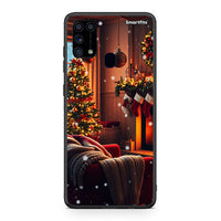 Thumbnail for Samsung M31 Home For Christmas θήκη από τη Smartfits με σχέδιο στο πίσω μέρος και μαύρο περίβλημα | Smartphone case with colorful back and black bezels by Smartfits