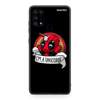 Thumbnail for Samsung M31 Unicorn Deadpool θήκη από τη Smartfits με σχέδιο στο πίσω μέρος και μαύρο περίβλημα | Smartphone case with colorful back and black bezels by Smartfits