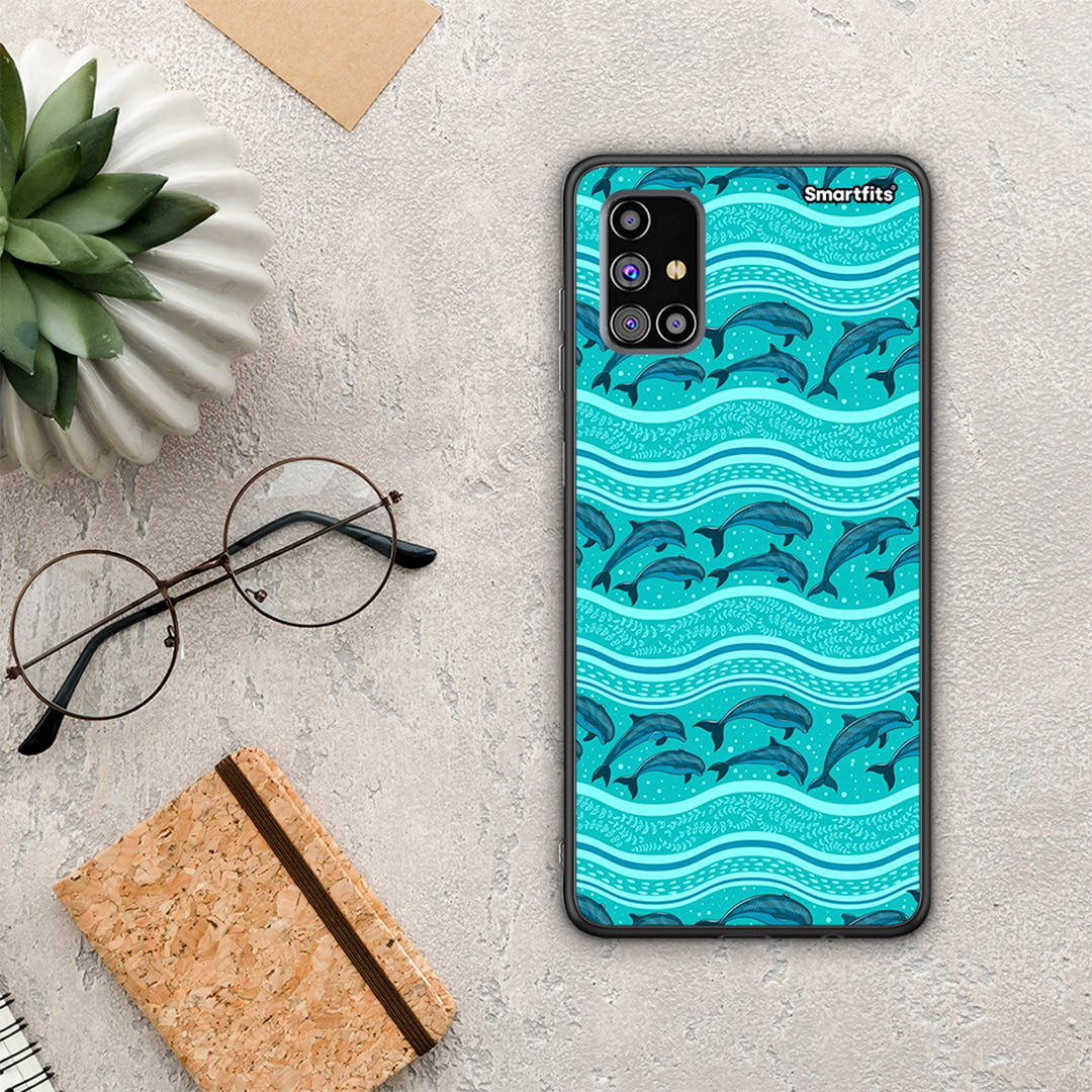 Swimming Dolphins - Samsung Galaxy M31S case