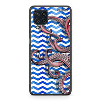 Thumbnail for Samsung M32 4G Chevron Devilfish θήκη από τη Smartfits με σχέδιο στο πίσω μέρος και μαύρο περίβλημα | Smartphone case with colorful back and black bezels by Smartfits