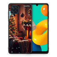 Thumbnail for Θήκη Samsung M32 4G Home For Christmas από τη Smartfits με σχέδιο στο πίσω μέρος και μαύρο περίβλημα | Samsung M32 4G Home For Christmas case with colorful back and black bezels