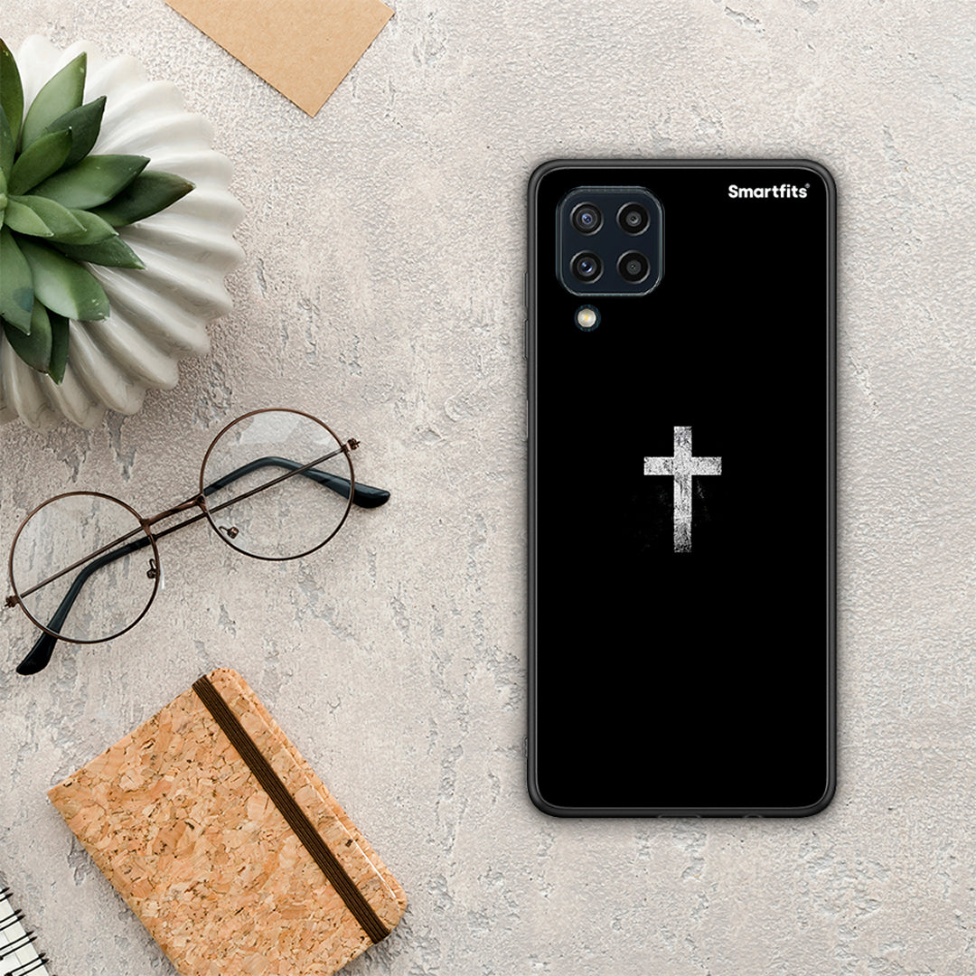 White Cross - Samsung Galaxy M32 4G / M22 θήκη